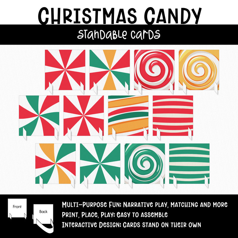 Christmas Candy - Standable Cards