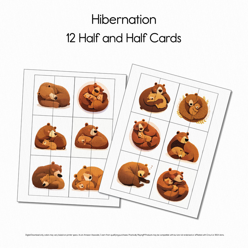 Hibernation - Half and Half Cards