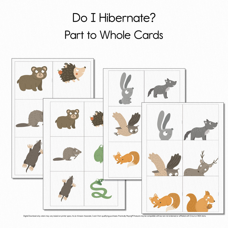 Do I Hibernate? - Part to Whole Matching Cards