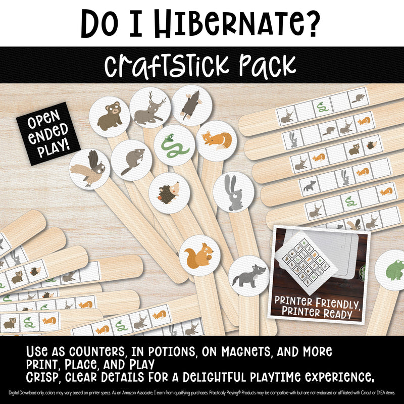 Do I Hibernate? - Craft Stick Covers and Toppers