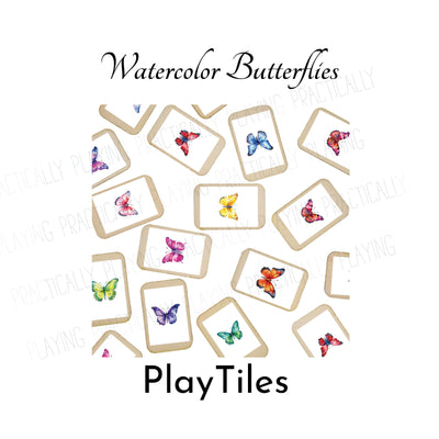 Watercolor Butterflies Action Pack Action Pack: Printable Inserts and Loose Parts- CRICUT PRINT AND CUT