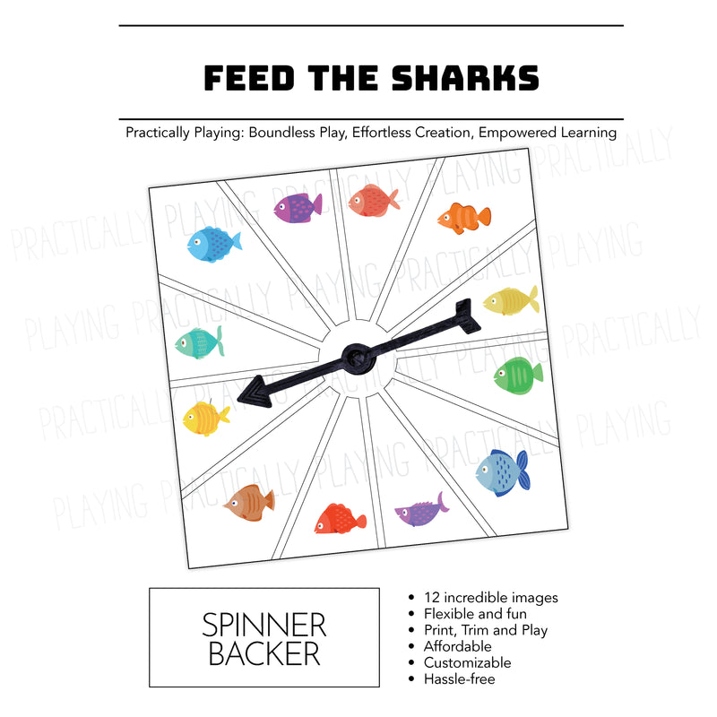 Feed the Shark Action Pack: Printable Inserts and Loose Parts