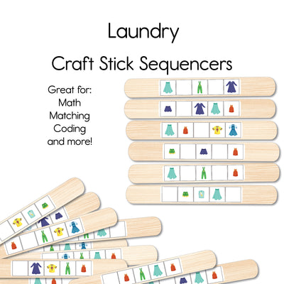 Laundry - Craft Stick Covers and Toppers PDF
