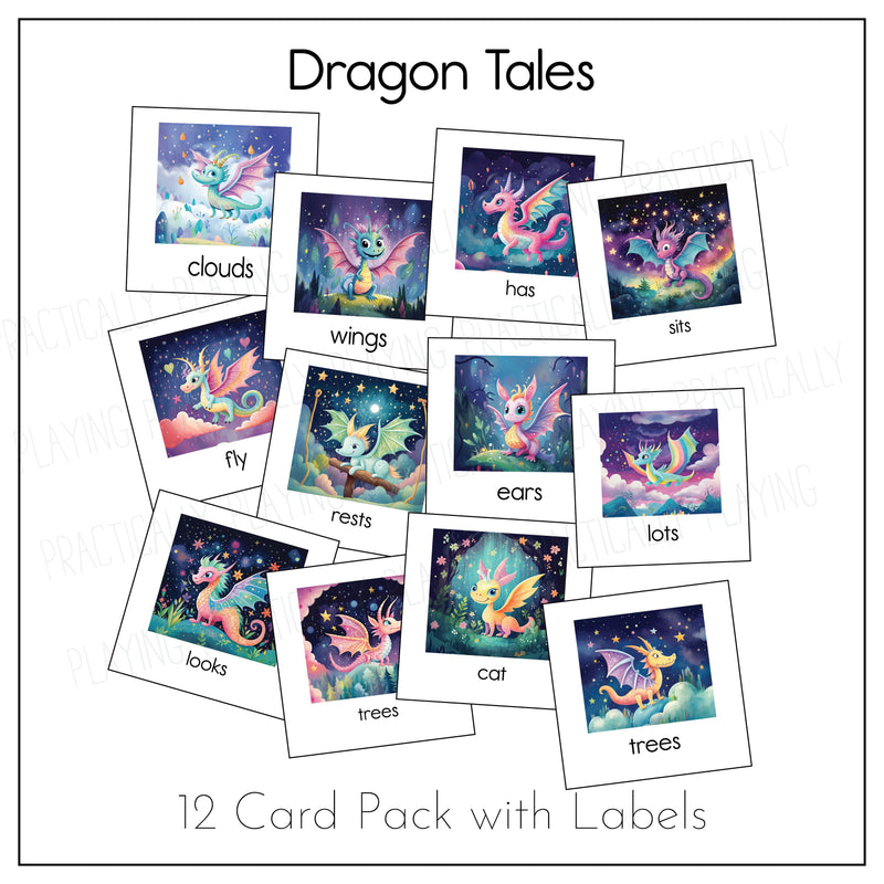 Dragon Tales Game Essentials Pack: Printable Insert, Game and Loose Parts Pack-CRICUT PRINT AND CUT