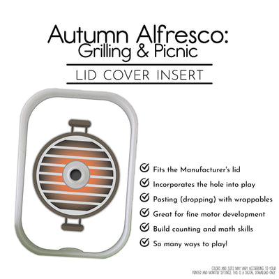 Autumn Alfresco Grilling and Picnic Action Pack: Printable Inserts and Loose Parts Action Pack: Printable Inserts and Loose Parts -CRICUT PRINT AND CUT