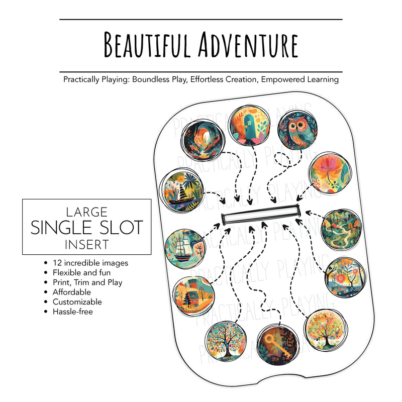 Beautiful Adventure Action Pack Action Pack: Printable Inserts and Loose Parts-  CRICUT PRINT AND CUT