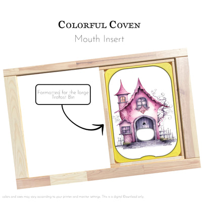 Colorful Coven Action Pack: Printable Inserts and Loose Parts-CRICUT PRINT AND CUT