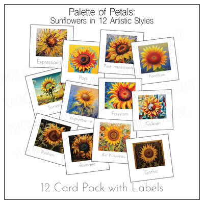 Palette of Petals Game Essentials Pack: Printable Insert, Game and Loose Parts Pack- CRICUT PRINT AND CUT