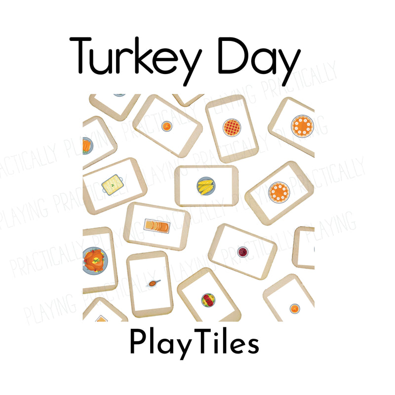 Turkey Day Action Pack: Printable Inserts and Loose Parts- CRICUT PRINT AND CUT
