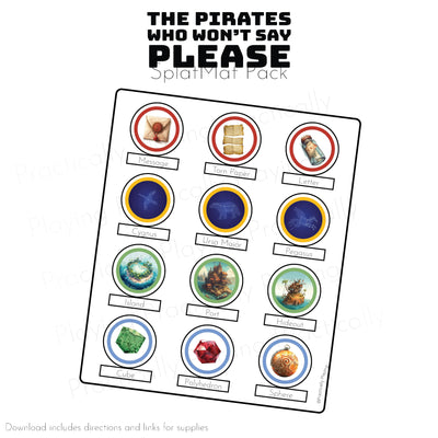 Pirates Who Won't Say Please Questable Play Pack- CRICUT PRINT AND CUT