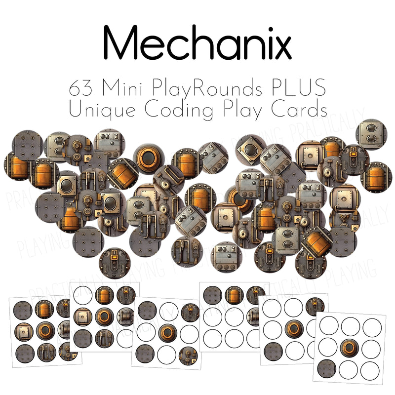 Mechanix Constructables Mega Builder Kit: Printable Tiles and Playmats- CRICUT PRINT AND CUT