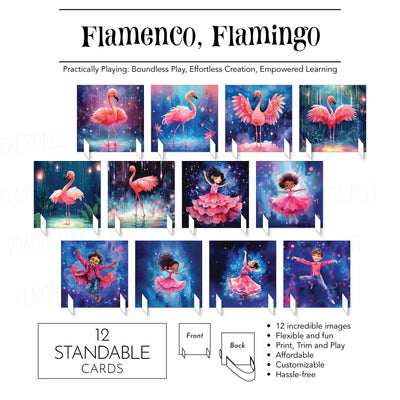 Flamenco, Flamingo Action Pack- CRICUT PRINT AND CUT