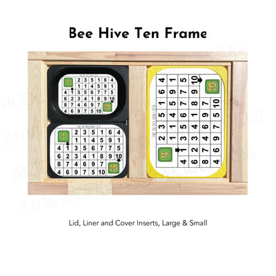 Bee Hive Ten Frame Puzzle and Math Pack: Printable Inserts, Dominos, Puzzles, Loose Parts and More- CRICUT PRINT AND CUT