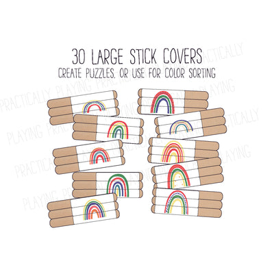 Colorful Craft Stick Covers and Toppers 4