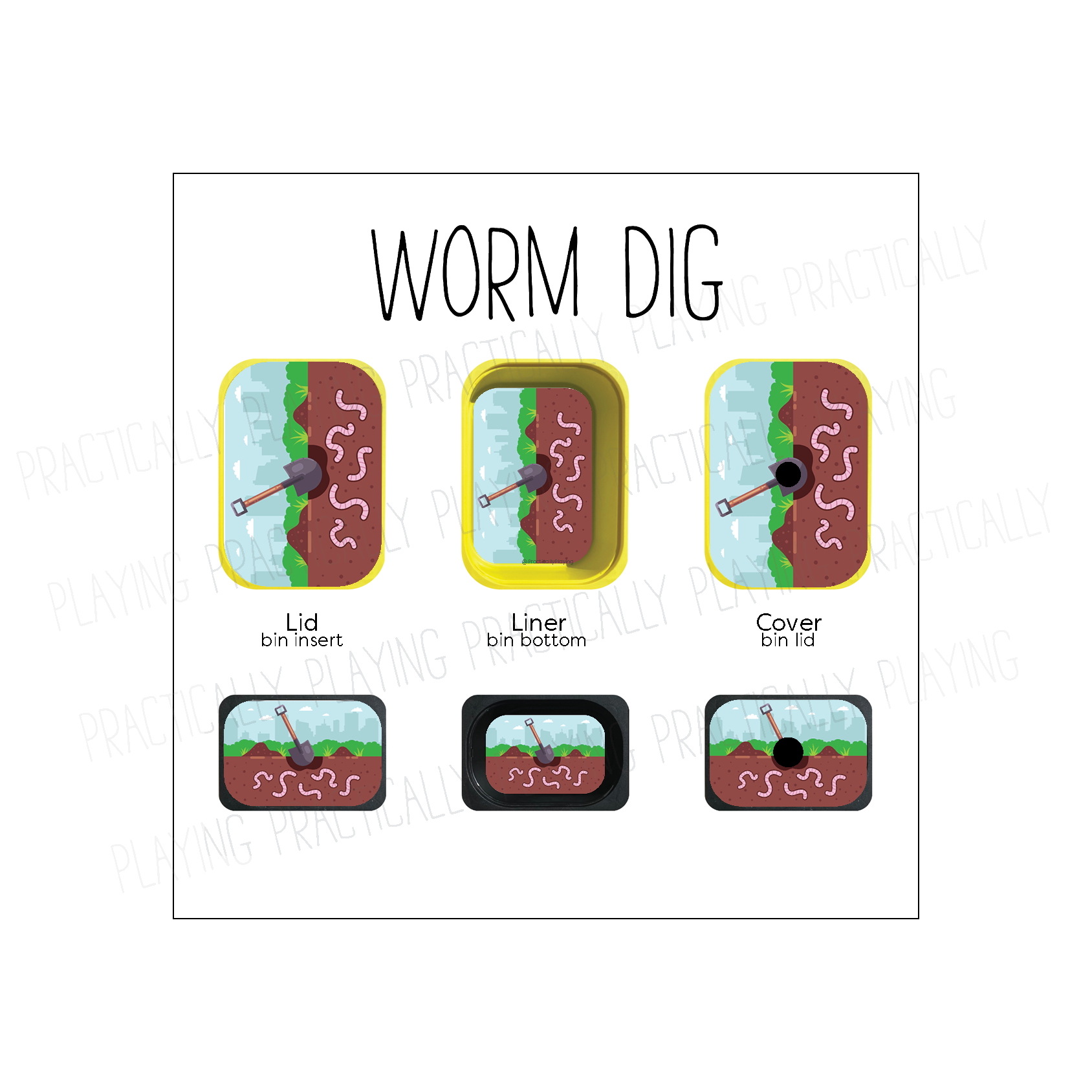 Worm Insert Worms Printable Insert Pack – Practically Playing