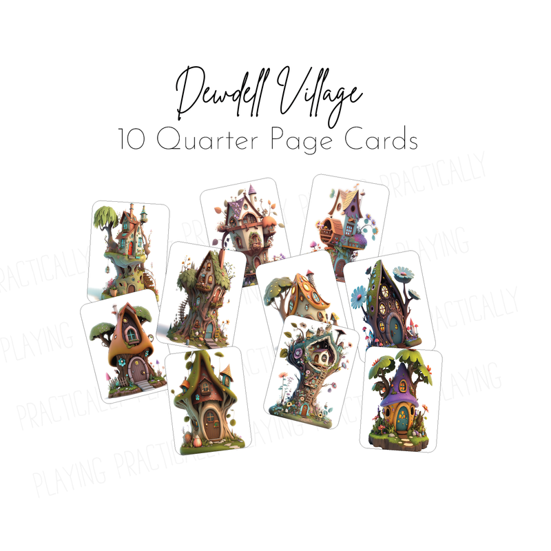 Fairy Village- Dewdell Village Insert, Poster or PlayBoard Pack