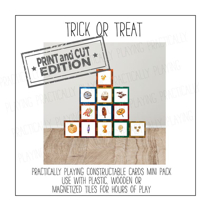 Trick or Treat Constructable Mini Pack - Cricut Print and Cut Compatible