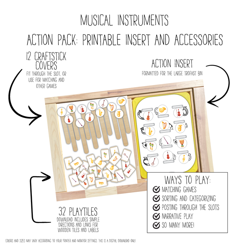 Musical Instruments 12 Slot Action Pack