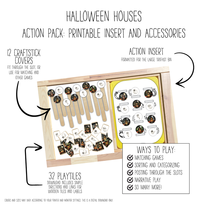 Halloween Houses & Ghosts 12 Slot Action Pack