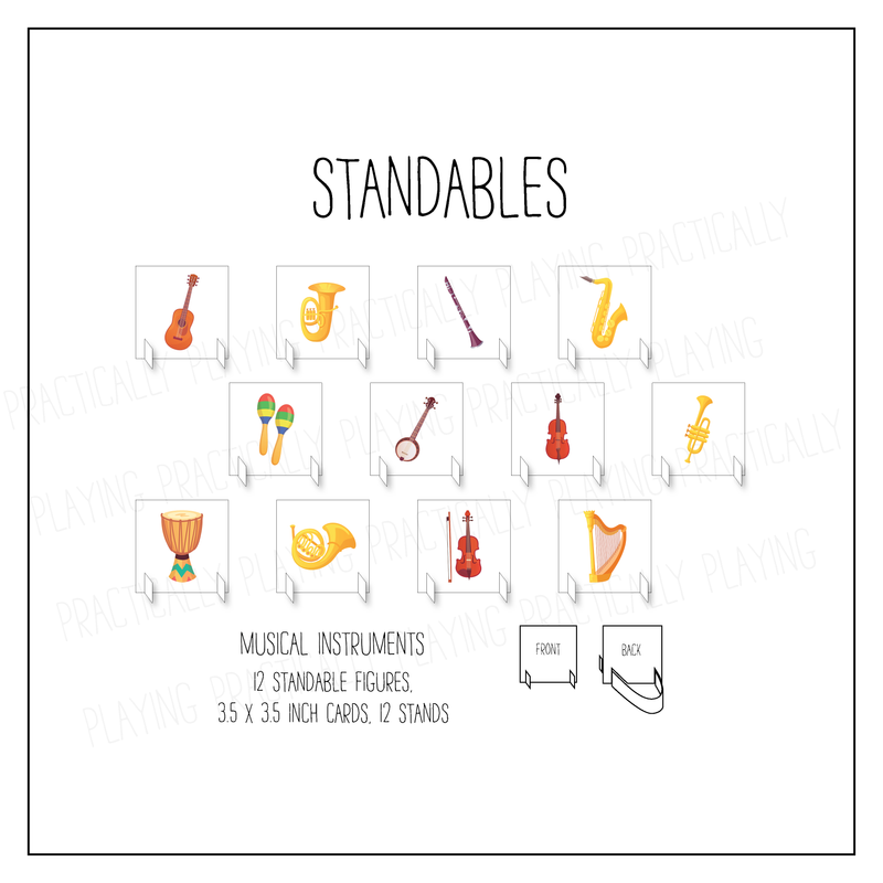 Musical Instruments Standable Pack