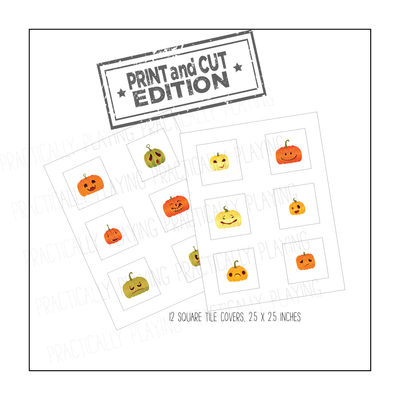 Emotional Pumpkins Constructable Mini Pack - Cricut Print and Cut Compatible