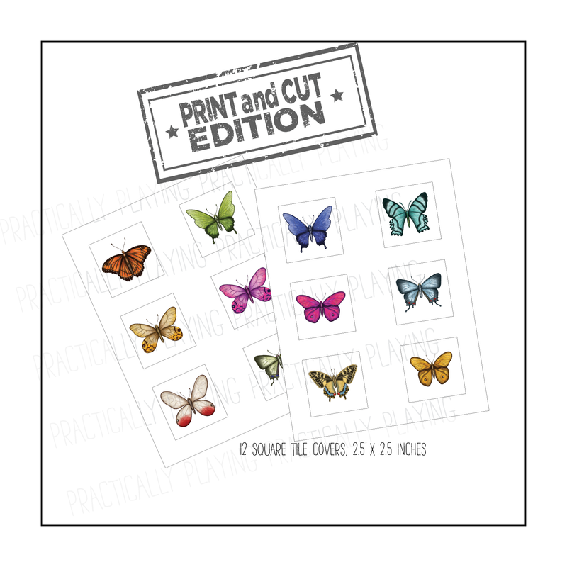 Flutter By, Butterfly Constructable Mini Pack - Cricut Print and Cut Compatible