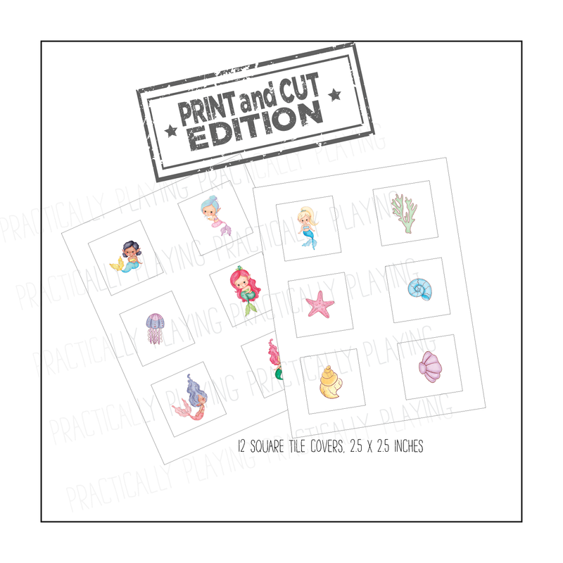 Mermaids Constructable Mini Pack - Cricut Print and Cut Compatible