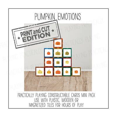 Emotional Pumpkins Constructable Mini Pack - Cricut Print and Cut Compatible