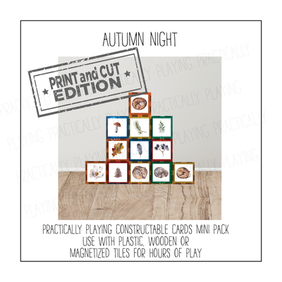 Autumn Night Constructable Mini Pack - Cricut Print and Cut Compatible