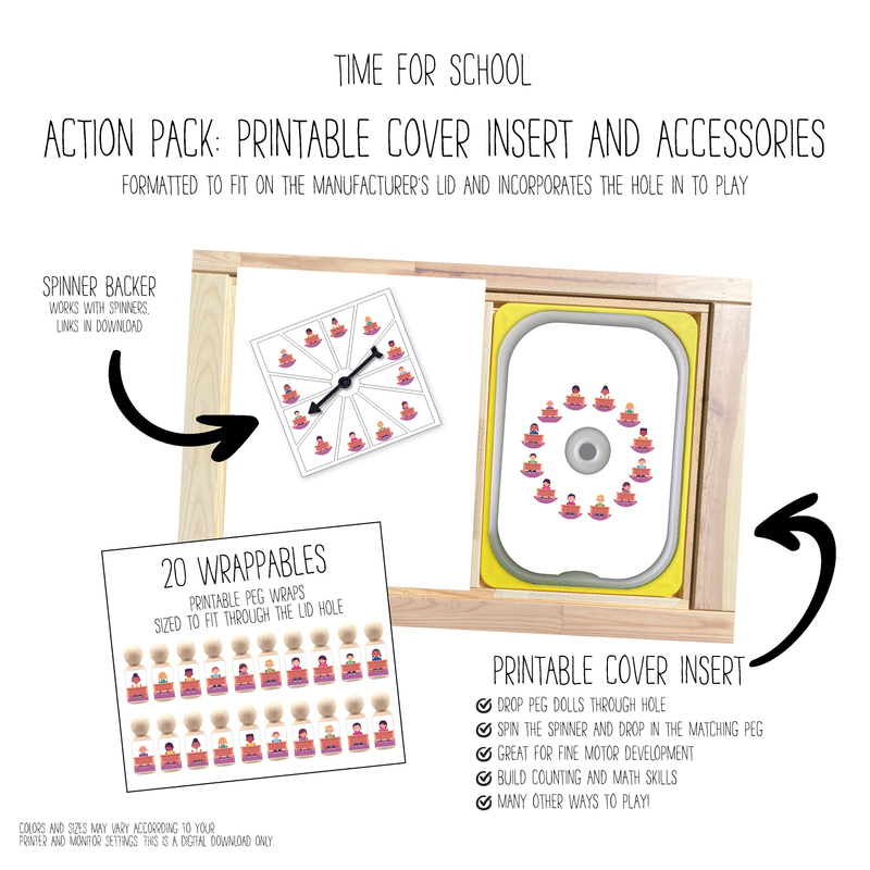 Time for School Printable Cover Action Pack