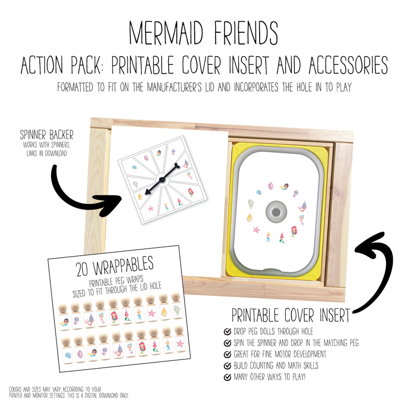 Mermaids Printable Cover Action Pack