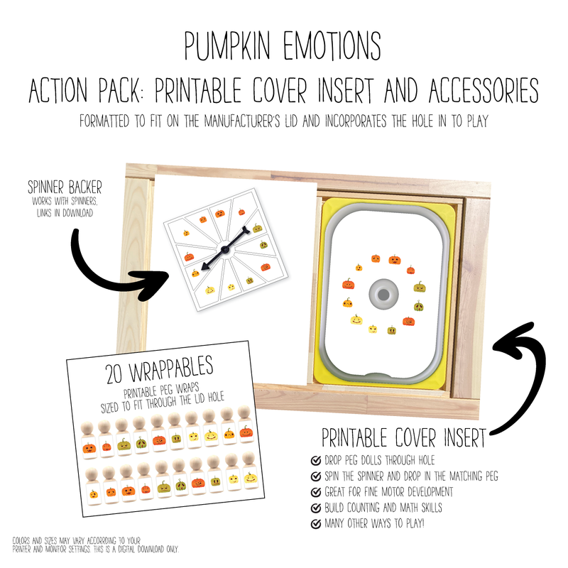 Emotional Pumpkins Printable Cover Action Pack
