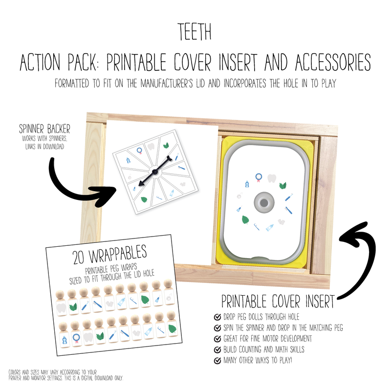Teeth Printable Cover Action Pack