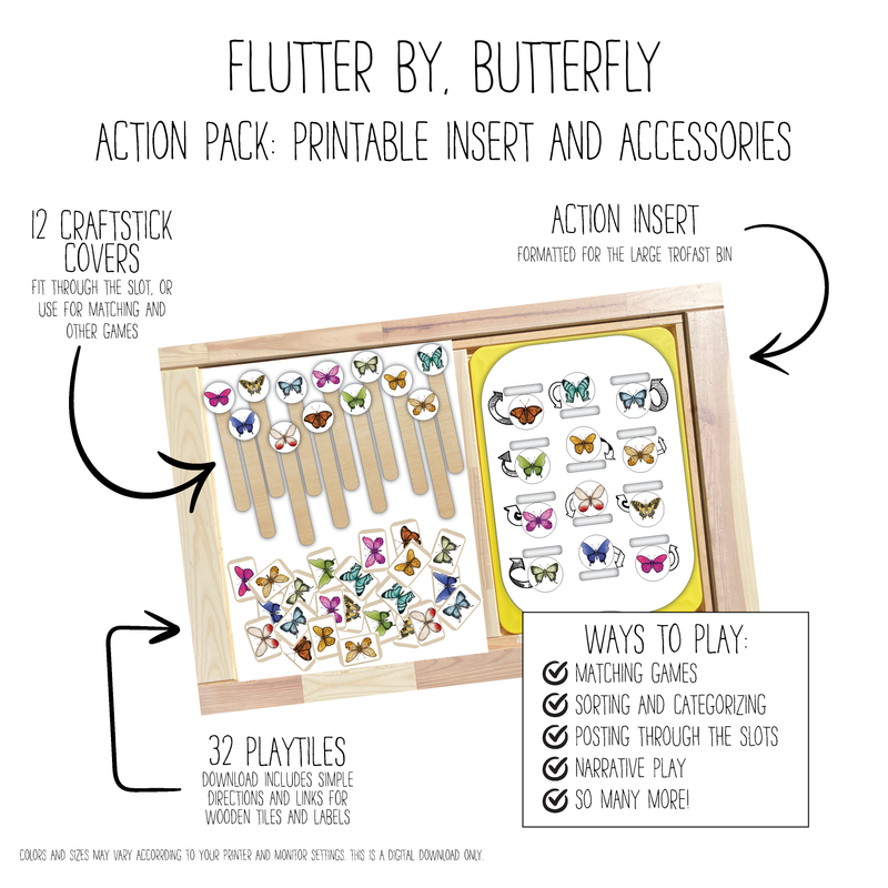 Flutter By, Butterfly 12 Slot Action Pack