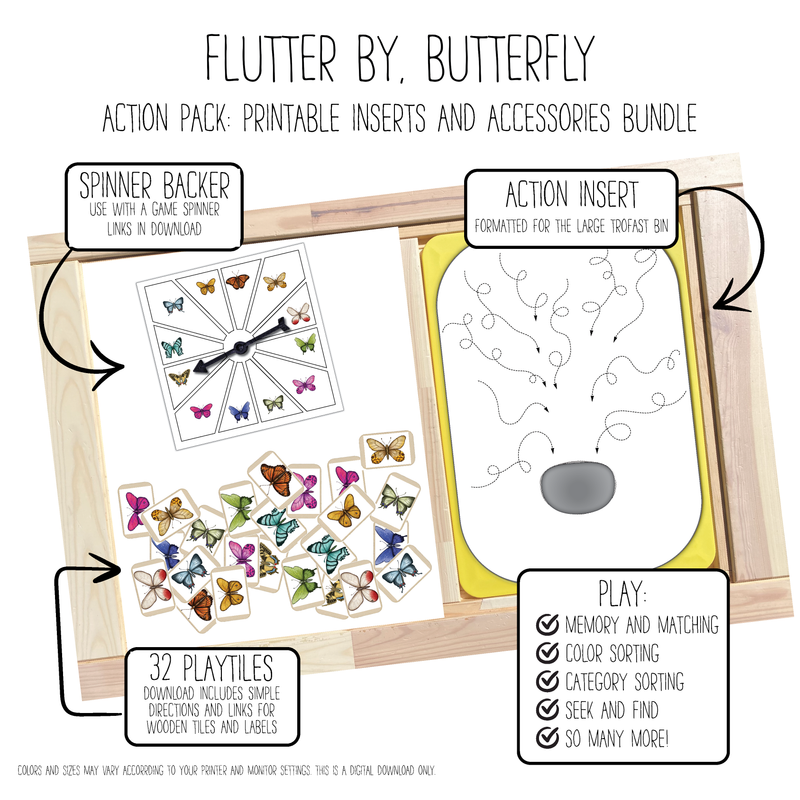 Flutter By, Butterfly Mouth Action Pack