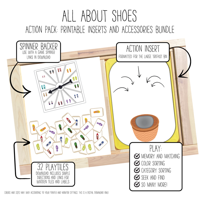 All About Shoes Mouth Action Pack