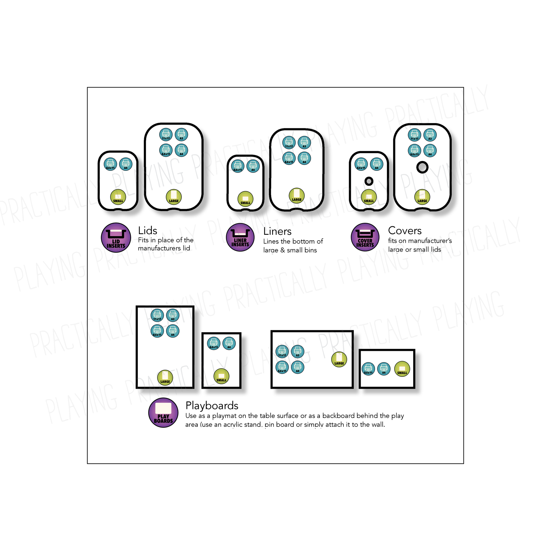 3D Shapes Printable Insert Pack Practically Playing