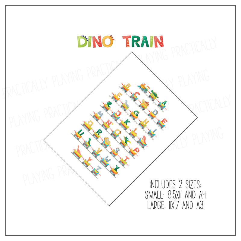 Dino Train Alphabet Poster Pack