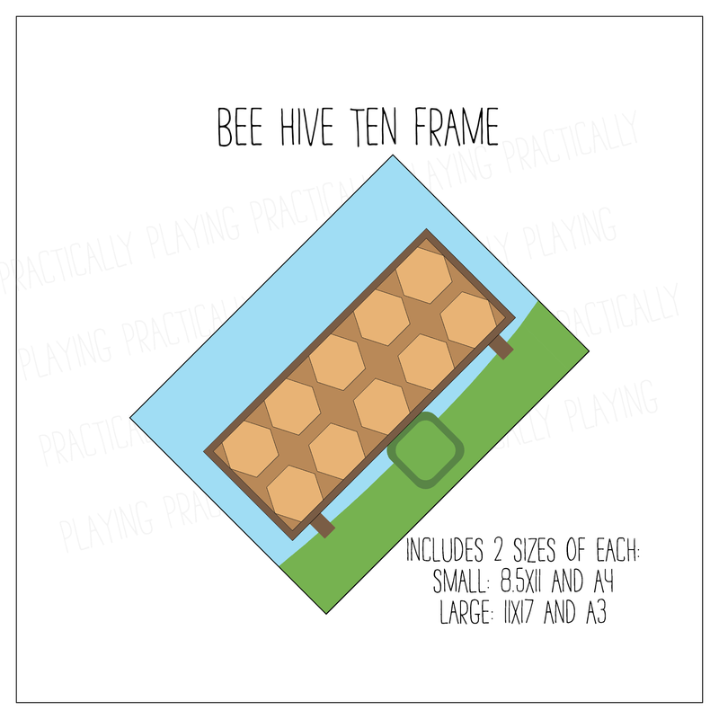 Bee Hive Ten Frame Poster Pack