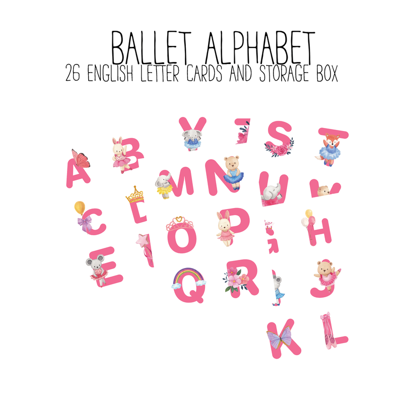 Ballet Alphabet Card Pack & Print and Fold Box