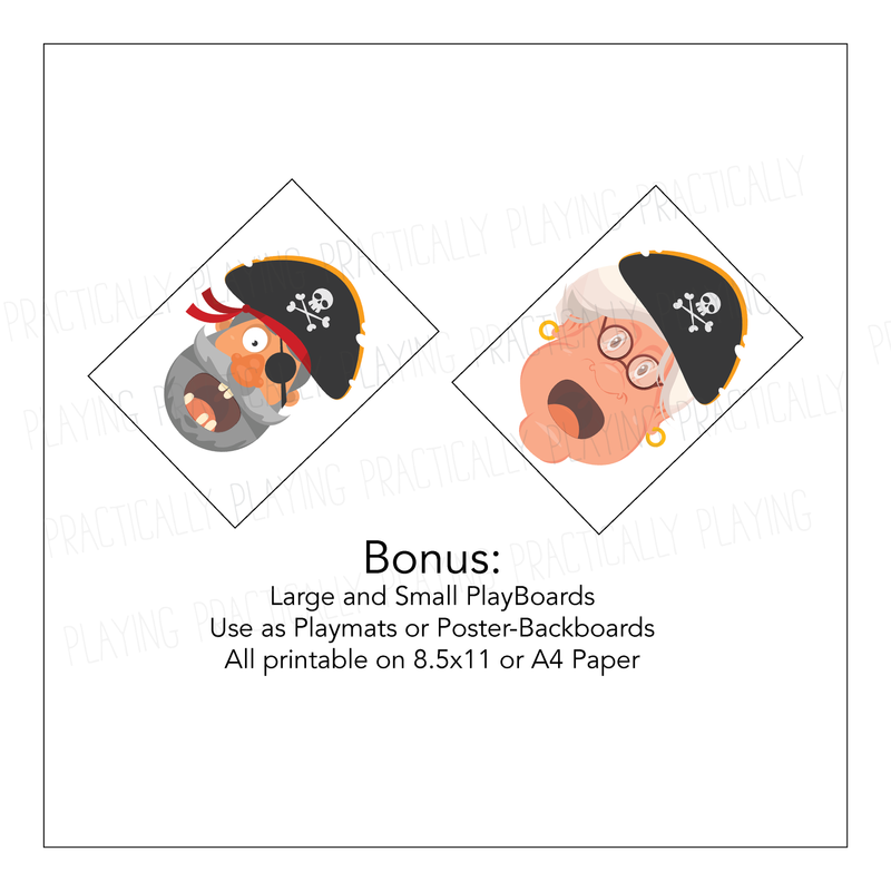 There was an Old Pirate Printable Insert Pack