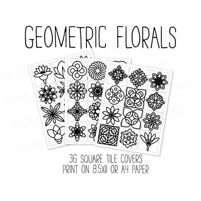 Geometric Floral Constructable