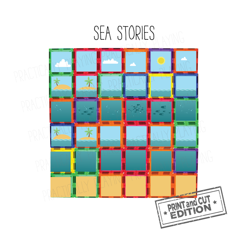 Sea Stories Constructable- Cricut Print and Cut Compatible