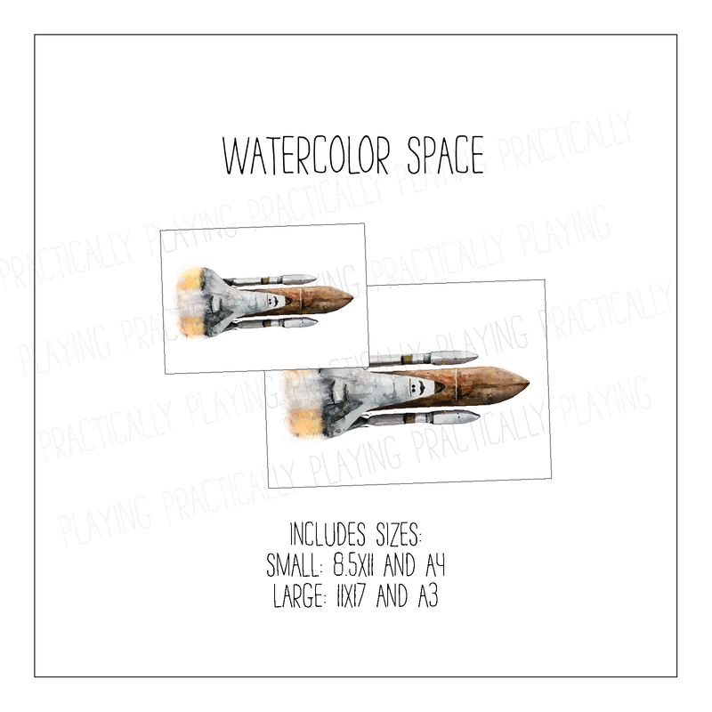 Watercolor Space Poster Pack
