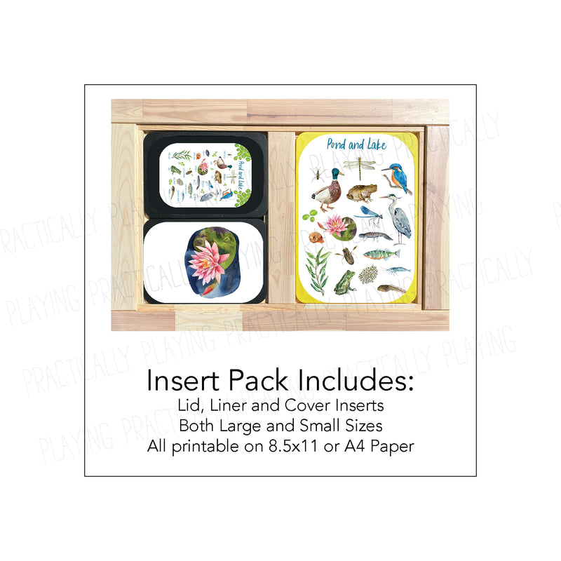 Ponds and Lakes Printable Insert Pack