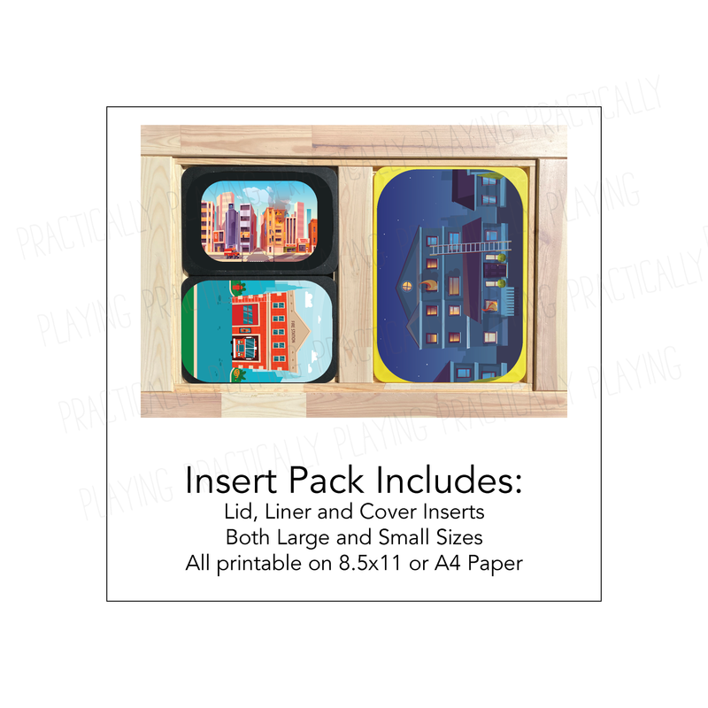 Fire Fighting Printable Inserts and PlayBoards
