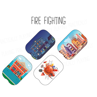 Fire Fighting Printable Inserts and PlayBoards