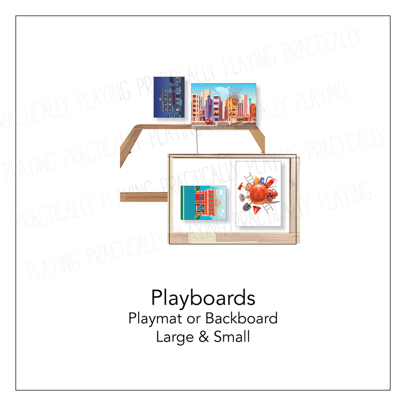 Fire Fighting Printable Inserts and PlayBoards