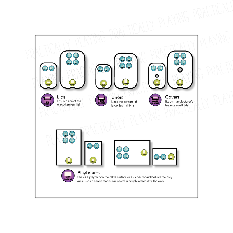 Fire Fighting Printable Inserts and PlayBoards