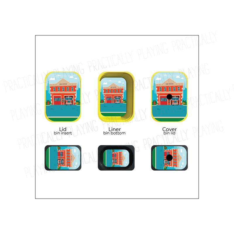 Fire Fighting Printable Inserts and PlayBoards